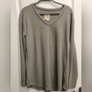 Chaser V-Neck Waffle Sweater NWOT
